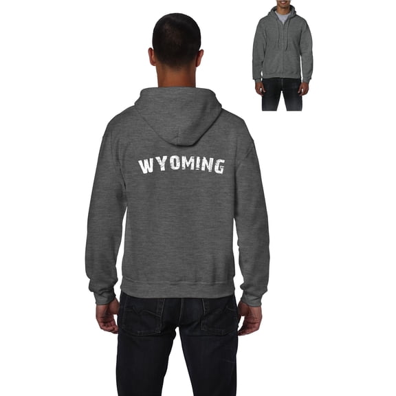 IWPF - Men's Sweatshirt Full-Zip Pullover - Wyoming