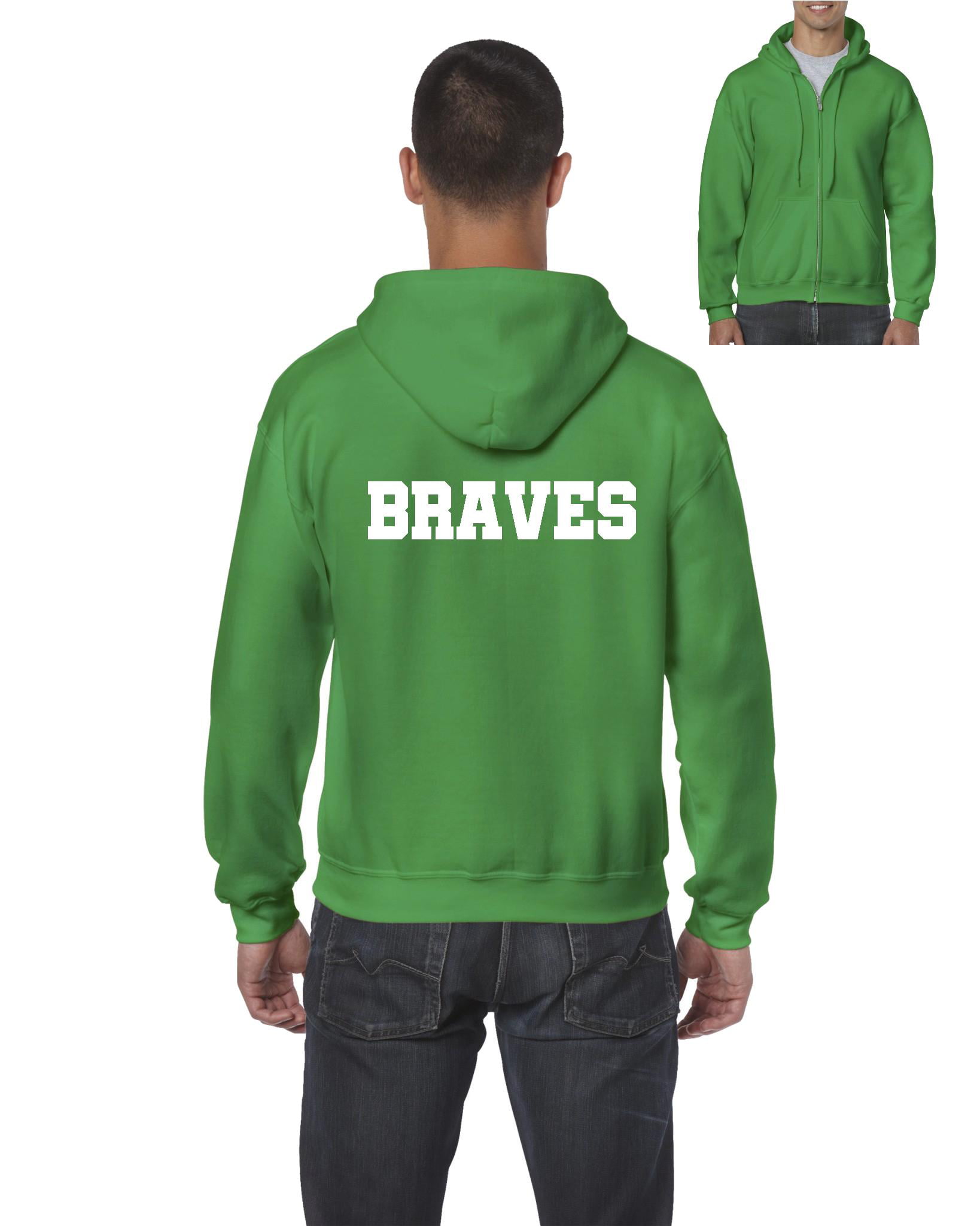 IWPF - Men's Sweatshirt Full-Zip Pullover, up to Men Size 5XL - Braves 
