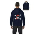 thumbnail image 1 of IWPF - Men's Sweatshirt Full-Zip Pullover - Jolly Roger Skull & Crossbones, 1 of 5