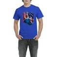 thumbnail image 1 of IWPF - Men's T-Shirt Short Sleeve - American Flag 4th of July, 1 of 3