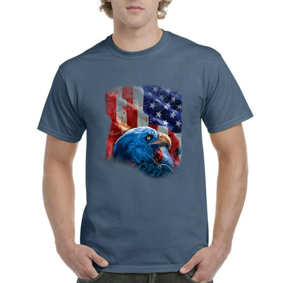 IWPF - Men's T-Shirt Short Sleeve - American Flag 4th of July