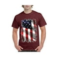 thumbnail image 1 of IWPF - Men's T-Shirt Short Sleeve - American Flag 4th of July, 1 of 3
