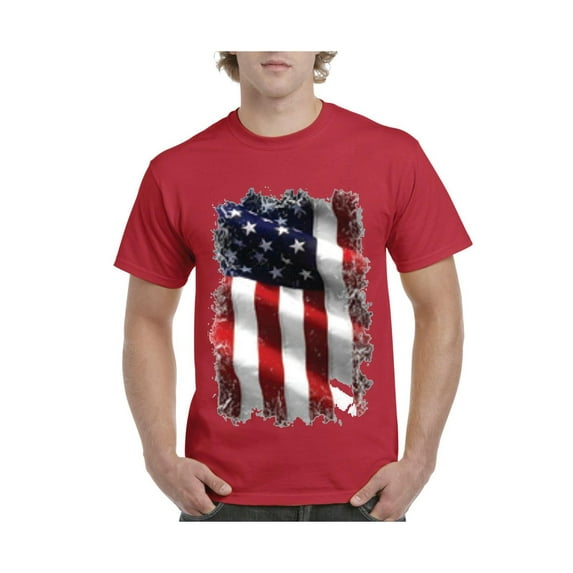 IWPF - Men's T-Shirt Short Sleeve - American Flag 4th of July