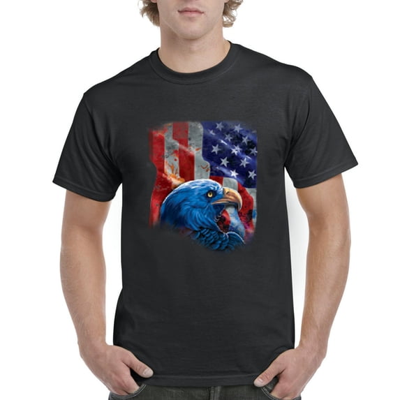 IWPF - Men's T-Shirt Short Sleeve - American Flag 4th of July
