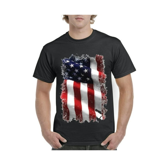 IWPF - Men's T-Shirt Short Sleeve - American Flag 4th of July