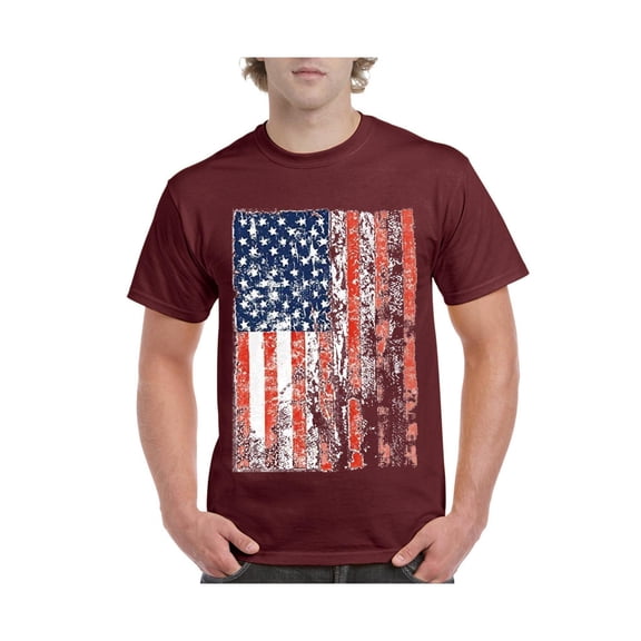 IWPF - Men's T-Shirt Short Sleeve - American Flag 4th of July