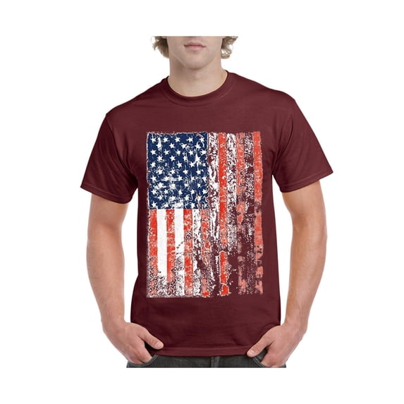 IWPF - Men's T-Shirt Short Sleeve - American Flag 4th of July