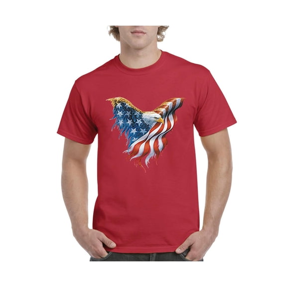 IWPF - Men's T-Shirt Short Sleeve - American Flag Eagle USA