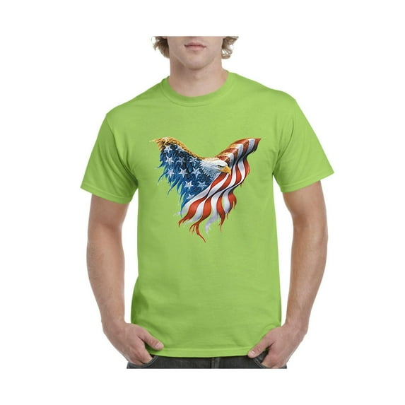 IWPF - Men's T-Shirt Short Sleeve - American Flag Eagle USA