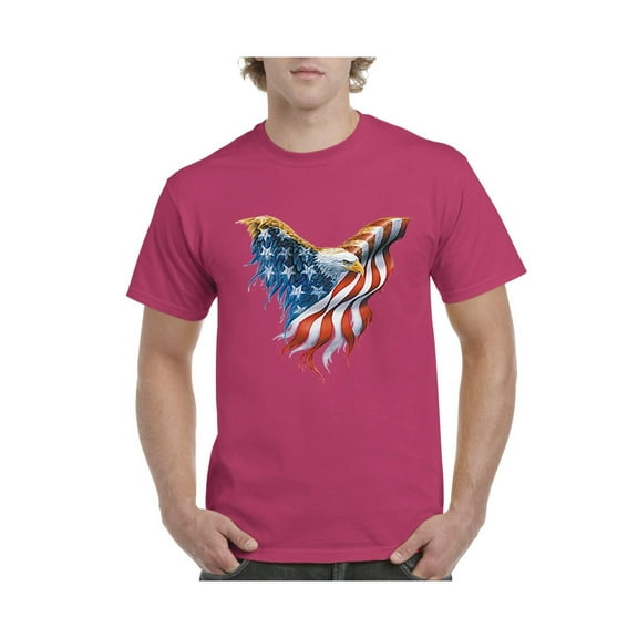 IWPF - Men's T-Shirt Short Sleeve - American Flag Eagle USA