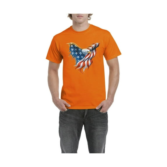IWPF - Men's T-Shirt Short Sleeve - American Flag Eagle USA