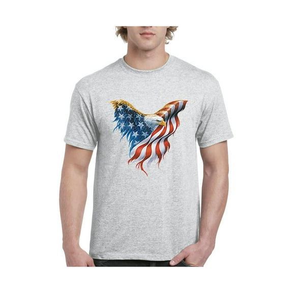IWPF - Men's T-Shirt Short Sleeve - American Flag Eagle USA