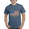 thumbnail image 1 of IWPF - Men's T-Shirt Short Sleeve - American Flag USA in Gold, 1 of 3