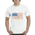 thumbnail image 1 of IWPF - Men's T-Shirt Short Sleeve - American Flag USA in Gold, 1 of 3