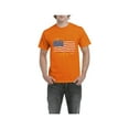 thumbnail image 1 of IWPF - Men's T-Shirt Short Sleeve - American Flag USA in Gold, 1 of 3