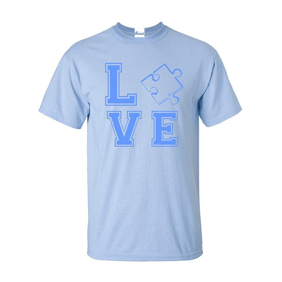 IWPF - Men's T-Shirt Short Sleeve - Autism Awareness Puzzle