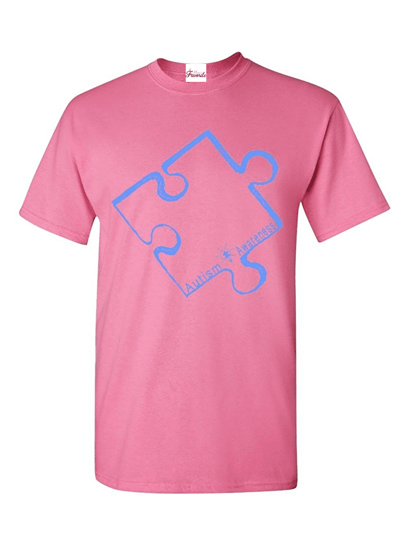 IWPF - Men's T-Shirt Short Sleeve - Autism Awareness Puzzle
