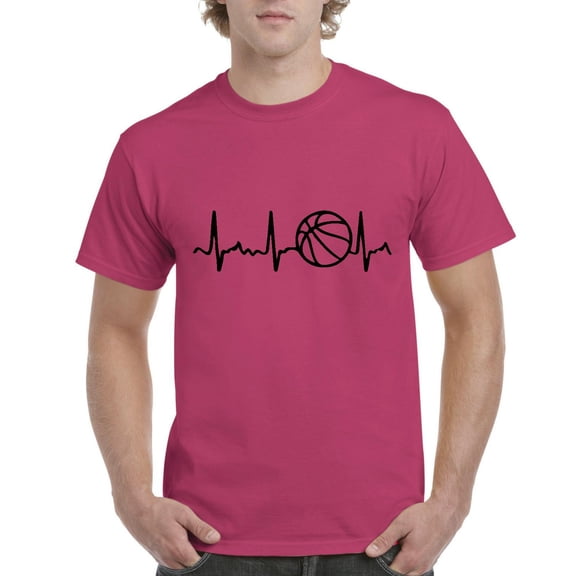 IWPF - Men's T-Shirt Short Sleeve - Basketball Heartbeat