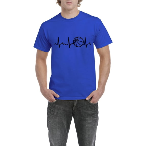 IWPF - Men's T-Shirt Short Sleeve - Basketball Heartbeat