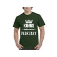 thumbnail image 1 of IWPF - Men's T-Shirt Short Sleeve - Birthday Gift Kings Are Born In February, 1 of 3