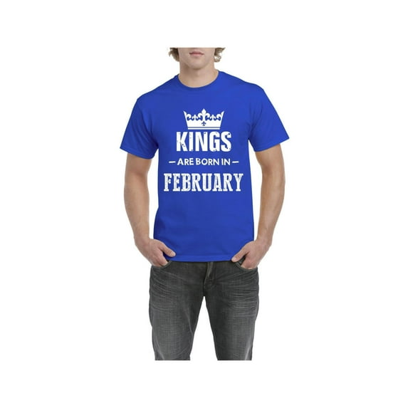 IWPF - Men's T-Shirt Short Sleeve - Birthday Gift Kings Are Born In February