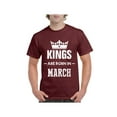 thumbnail image 1 of IWPF - Men's T-Shirt Short Sleeve - Birthday Gift Kings Are Born In March, 1 of 3