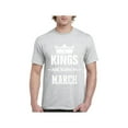 thumbnail image 1 of IWPF - Men's T-Shirt Short Sleeve - Birthday Gift Kings Are Born In March, 1 of 3