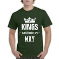 thumbnail image 1 of NIB - Men's T-Shirt Short Sleeve - Birthday Gift Kings are Born in May, 1 of 3
