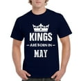 thumbnail image 1 of NIB - Men's T-Shirt Short Sleeve - Birthday Gift Kings are Born in May, 1 of 3