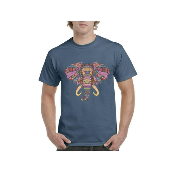IWPF - Men's T-Shirt Short Sleeve - Elephant Mosaic