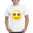 thumbnail image 1 of IWPF - Men's T-Shirt Short Sleeve - Emoji Heart-Shaped Eyes, 1 of 3