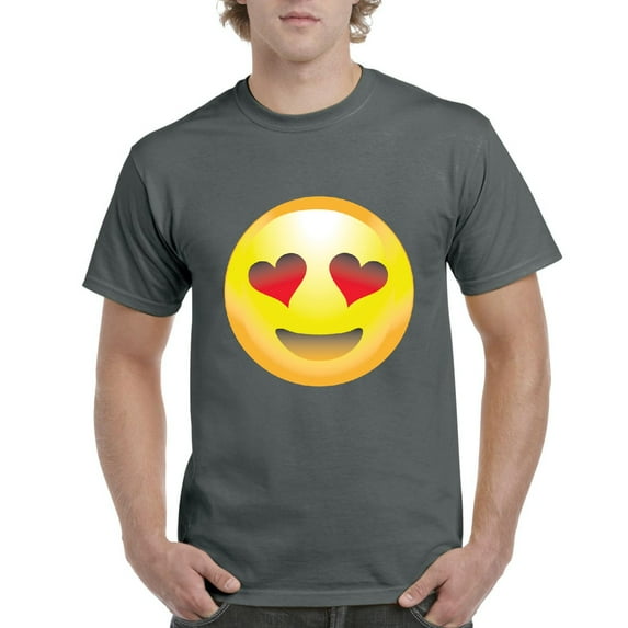 IWPF - Men's T-Shirt Short Sleeve - Emoji Heart-Shaped Eyes