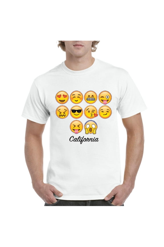 - Men's T-Shirt Short Sleeve - Emoji Laughing Tears