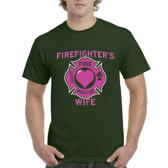 IWPF - Men's T-Shirt Short Sleeve - Firefighter`s Wife