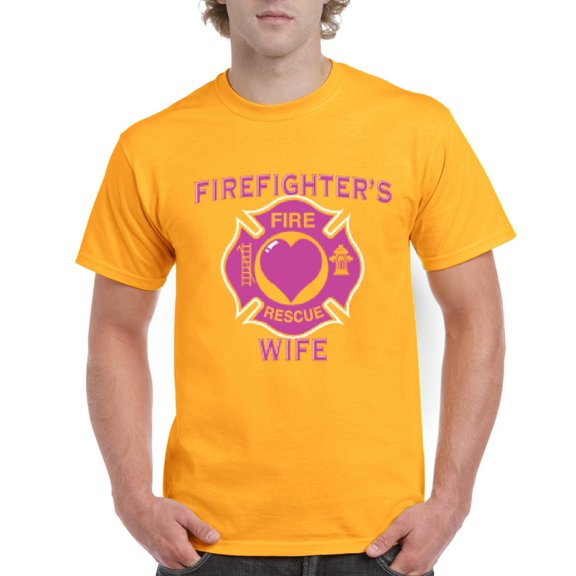 IWPF - Men's T-Shirt Short Sleeve - Firefighter`s Wife