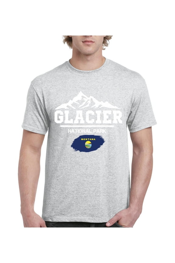- Men's T-Shirt Short Sleeve - Glacier National Park