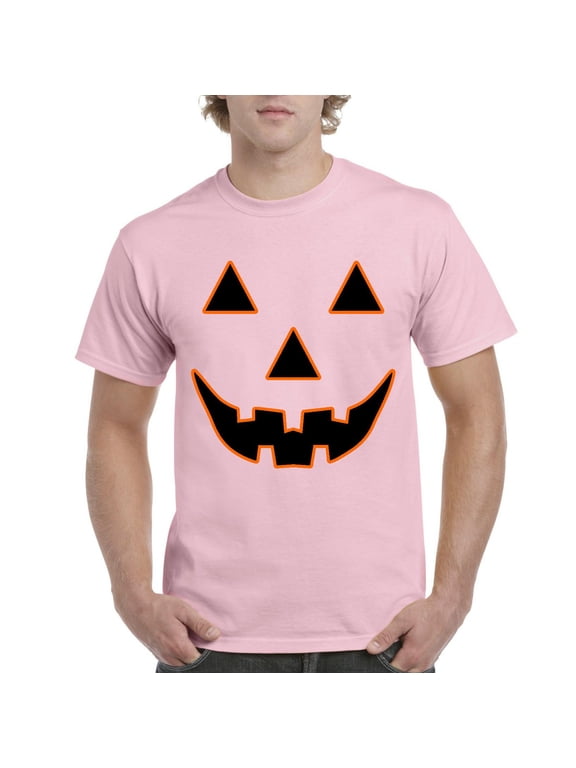 - Men's T-Shirt Short Sleeve - Halloween Costume Pumpkin Face