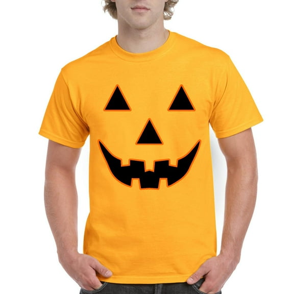 IWPF - Men's T-Shirt Short Sleeve - Halloween Costume Pumpkin Face