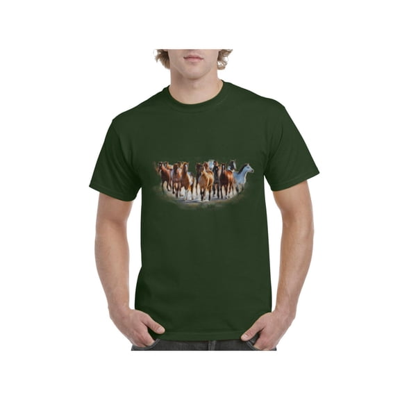 IWPF - Men's T-Shirt Short Sleeve - Horses Herd