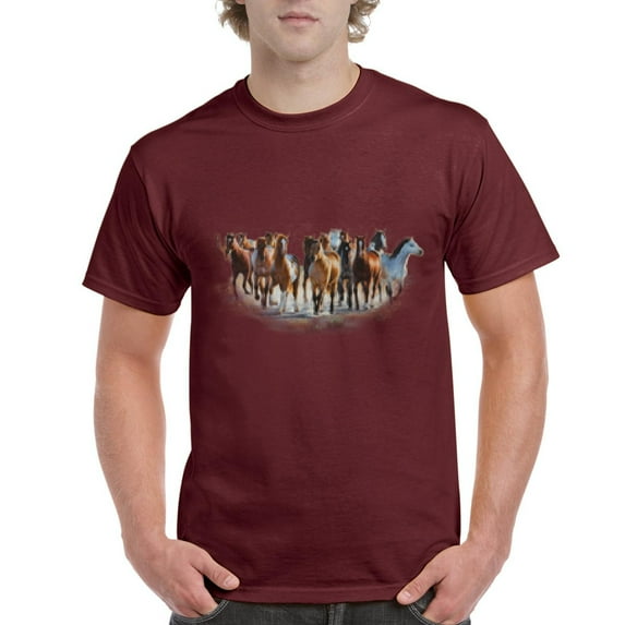 IWPF - Men's T-Shirt Short Sleeve - Horses Herd