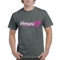 thumbnail image 1 of IWPF - Men's T-Shirt Short Sleeve - Horses Where My Heart Is, 1 of 3