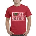 thumbnail image 1 of IWPF - Men's T-Shirt Short Sleeve - I Love My Soldier, 1 of 3