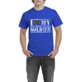 thumbnail image 1 of IWPF - Men's T-Shirt Short Sleeve - I Love My Soldier, 1 of 3
