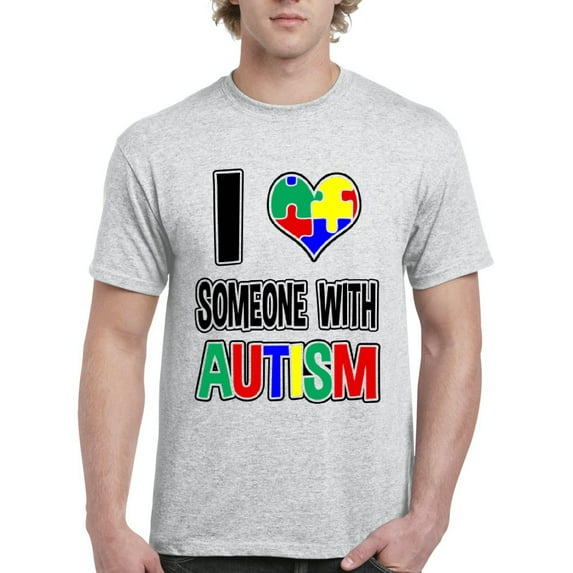 Artix - Men's T-Shirt Short Sleeve - I Love Someone With Autism