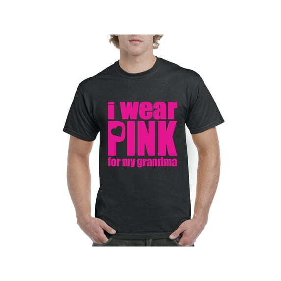 IWPF - Men's T-Shirt Short Sleeve - I Wear Pink For Grandma