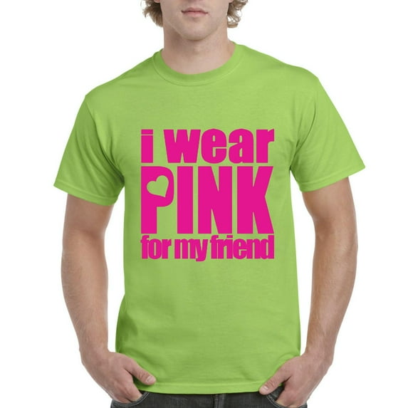 IWPF - Men's T-Shirt Short Sleeve - I Wear Pink For My Friend