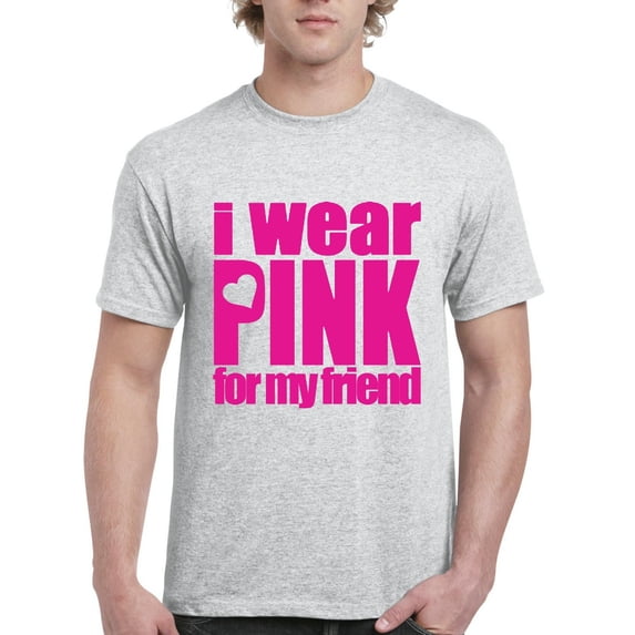 IWPF - Men's T-Shirt Short Sleeve - I Wear Pink For My Friend