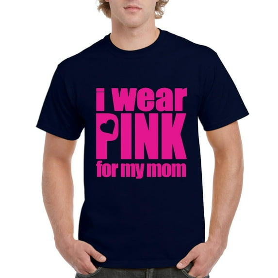 IWPF - Men's T-Shirt Short Sleeve - I Wear Pink For My Mom