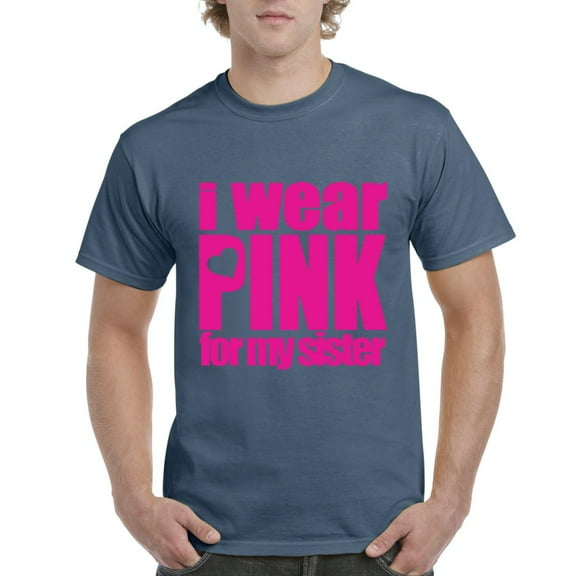 IWPF - Men's T-Shirt Short Sleeve - I Wear Pink For My Sister