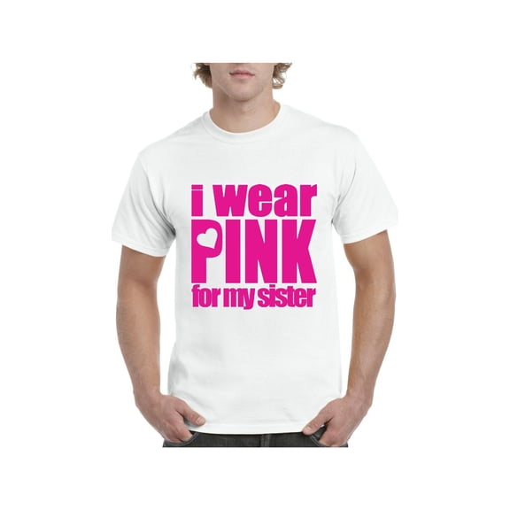 IWPF - Men's T-Shirt Short Sleeve - I Wear Pink For My Sister